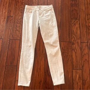 Madewell Women's Skinny Skinny Jeans Ankle - White size 27
